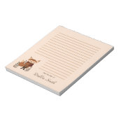 Cute Winter Fox Notepad Notitieblok (Linkerzijde)