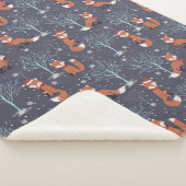 Cute Winter Fox Sherpa Deken (3/4)