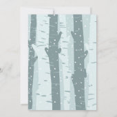 Cute winter fox snow illustratie Oh baby shower Kaart (Achterkant)