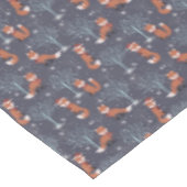 Cute Winter Fox Tafelkleed (Gekanteld)