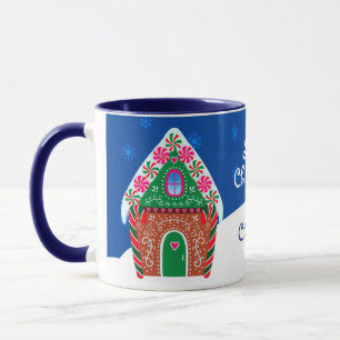 Cute Winter Gingerbrood Kerstmis Mok