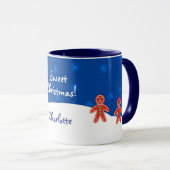 Cute Winter Gingerbrood Kerstmis Mok (Voorkant rechts)