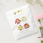 Cute Winter Heart Leafy Ugly Sweater Vrijgezellenf Bedankzakje (Gezegeld)