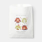 Cute Winter Heart Leafy Ugly Sweater Vrijgezellenf Bedankzakje (Voorkant)