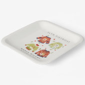 Cute Winter Heart Ugly Sweater Elke zondag Papieren Bordje (Gebogen)