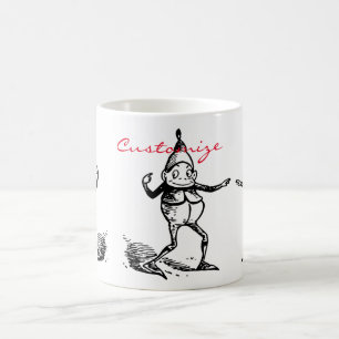 Cute Winter Holiday Elf Gnome Thunder_Cove Koffiemok