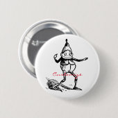 Cute Winter Holiday Elf Gnome Thunder_Cove Ronde Button 5,7 Cm (Voorkant /achterkant)