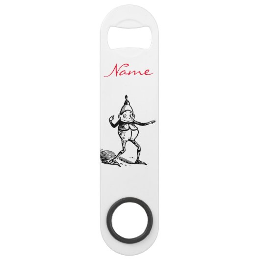 Cute Winter Holiday Elf Gnome Thunder_Cove Speed Flessenopener (Voorkant)