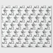 Cute Winter Holiday Elf Thunder_Cove Cadeaupapier (Vlak)