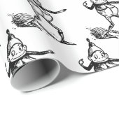 Cute Winter Holiday Elf Thunder_Cove Cadeaupapier (Rol Hoek)