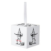 Cute Winter Holiday Elf Thunder_Cove Decoratie (Achter hoekig)