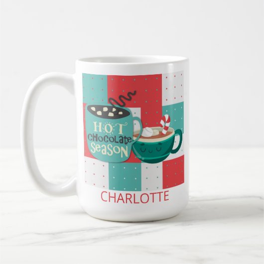 Cute Winter Hot Chocolate Season Cocaca Koffiemok (Links)