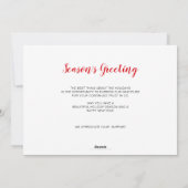 Cute Winter House Real Estate Feestdagenkaart (Achterkant)