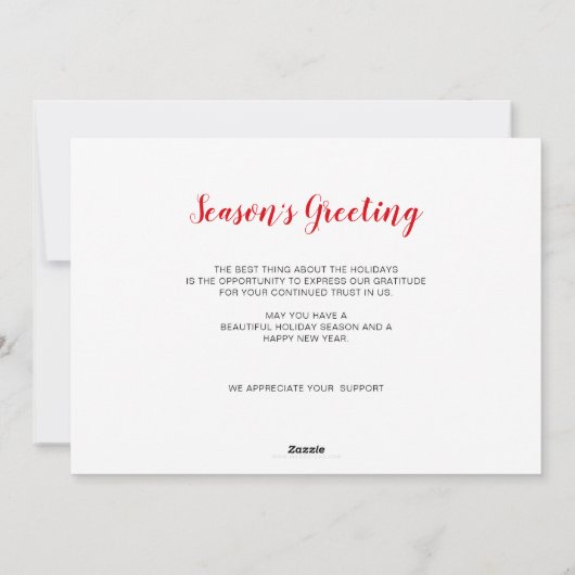 Cute Winter House Real Estate Feestdagenkaart (Achterkant)