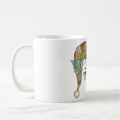 Cute winter ice skates knit stocking cap koffiemok (Links)