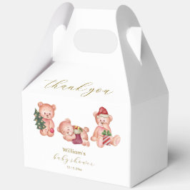 Cute Winter It's Cold Outside Bear Baby Shower  Bedankdoosjes