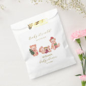 Cute Winter It's Cold Outside Bear Baby Shower  Bedankzakje (Gezegeld)