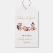 Cute Winter It's Cold Outside Bear Baby Shower  Cadeaulabel (Voorkant)