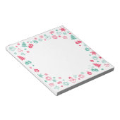 Cute Winter Kerstpattern Lijst Notitieblok (Schuin)