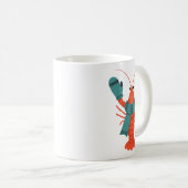 Cute Winter Lobster Holiday Koffiemok (Voorkant rechts)