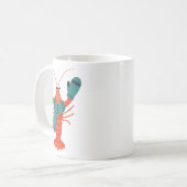 Cute Winter Lobster Holiday Koffiemok (Voorkant links)
