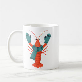 Cute Winter Lobster Holiday Koffiemok