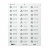 Cute Winter Owl Snow Return Address Label (Full Sheet)