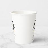 Cute Winter Penguin Simple 1st Birthday Papieren Bekers (Links)