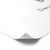 Cute Winter Penguin Snowman Baby Shower Welcome  Poster (Hoek)