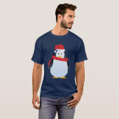 Cute Winter Penguin T-shirt (Voorkant volledig)