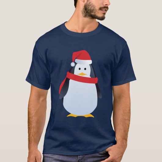 Cute Winter Penguin T-shirt (Voorkant)