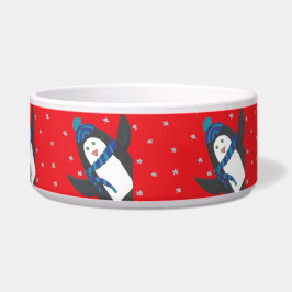 Cute Winter Penguin Voerbakje