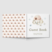 Cute Winter Penguins Baby Shower  Gastenboek (Volledig)