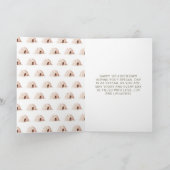 Cute Winter Penguins Birthday Party Kaart (Binnen)