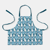 Cute Winter Penguins Design Schort (Voorkant)