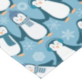 Cute Winter Penguins Design Tafelkleed (Gekanteld)