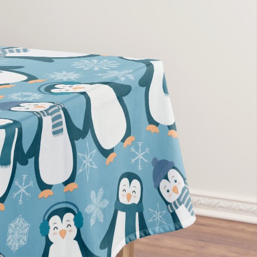 Cute Winter Penguins Design Tafelkleed (Voorbeeld)