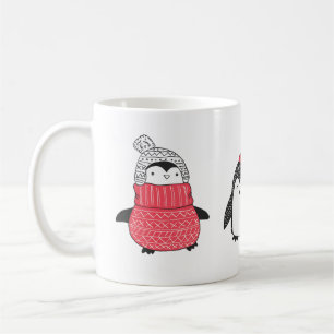 Cute Winter Penguins Koffiemok
