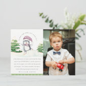 Cute Winter Pinguïn Kinderen Foto Elke Leeftijd Ve Bedankkaart (Staand voorkant)