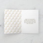 Cute Winter Polar Bears Birthday Party Kaart (Binnen)