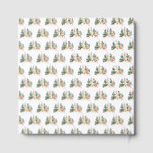 Cute Winter Rabbits Baby Shower Guest Book Gastenboek (Achterkant)