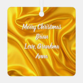 Cute Winter Raccoon with Gold Ornament Christmas (Achterkant)