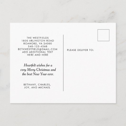 Cute Winter Robin Rust Gray Holiday Moving Announc Aankondigingskaart (Achterkant)