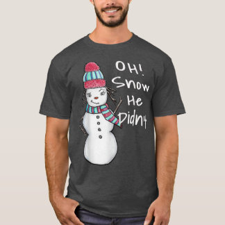 Cute Winter Snow Woman T-shirt