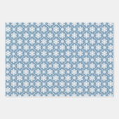 Cute Winter Snowflake Pattern Inpakpapier Vel (Voorkant 3)