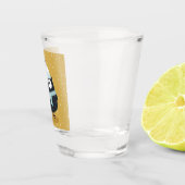 Cute Winter Snowing Owl Art Shot Glas (Rechts)