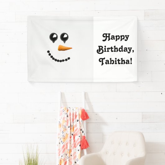 Cute Winter Snowman Face Spandoek (Insitu)