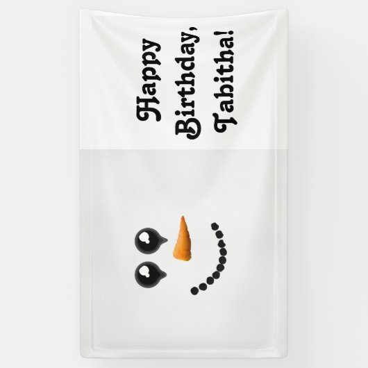 Cute Winter Snowman Face Spandoek (Verticaal)