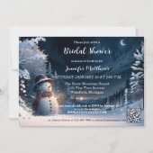 Cute Winter Snowman Vrijgezellenfeest Kaart (Voorkant)