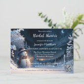 Cute Winter Snowman Vrijgezellenfeest Kaart (Staand voorkant)